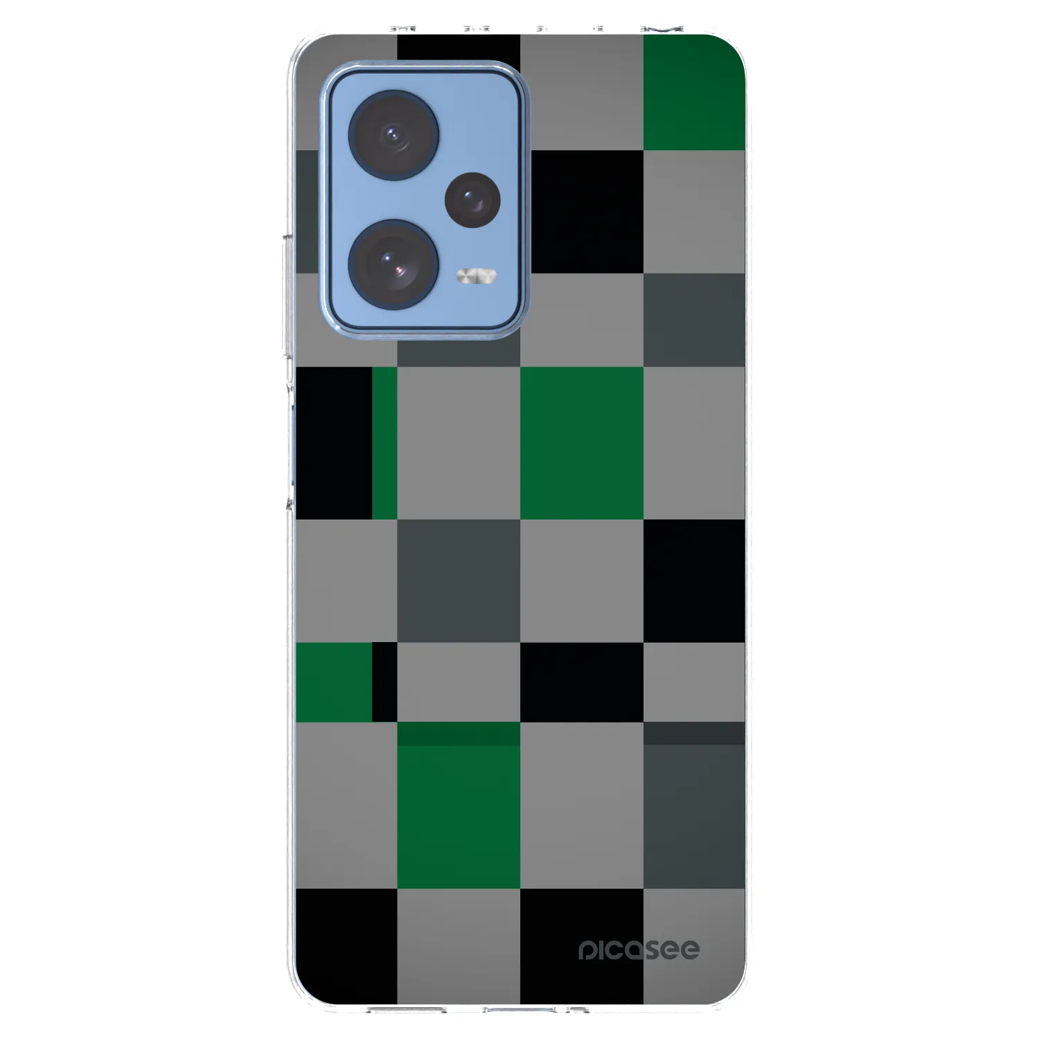 Picasee silikonski prozorni ovitek za Xiaomi Redmi Note 12 Pro 5G - Block Grid