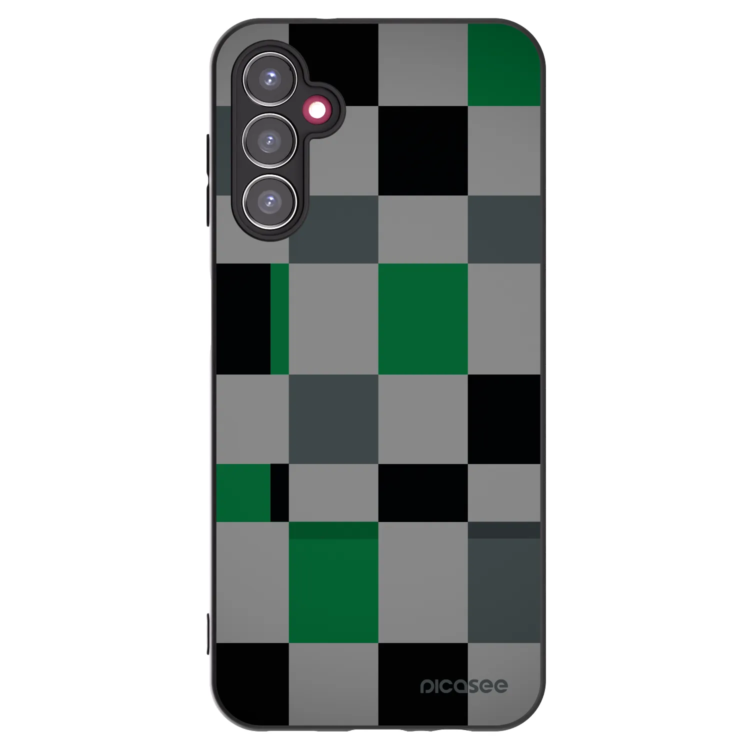 Picasee silikonski črni ovitek za Samsung Galaxy A14 5G A146P - Block Grid