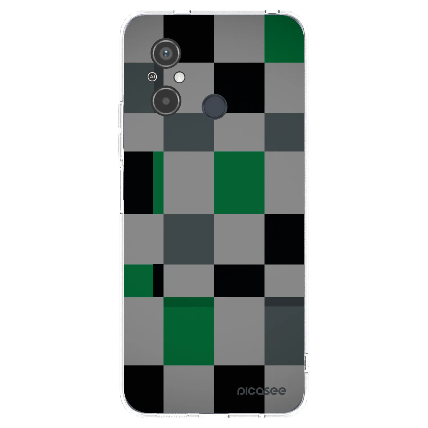 Picasee silikonski prozorni ovitek za Xiaomi Redmi 12C - Block Grid