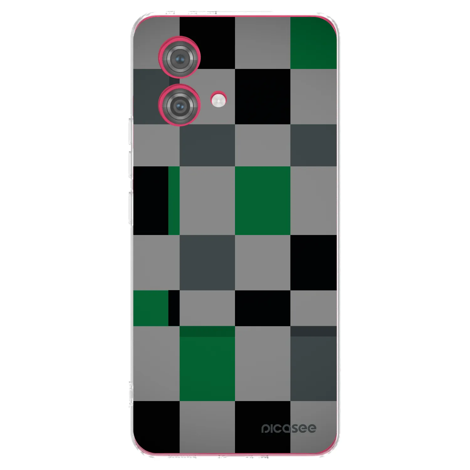 Picasee silikonski prozorni ovitek za Motorola Moto G84 5G - Block Grid