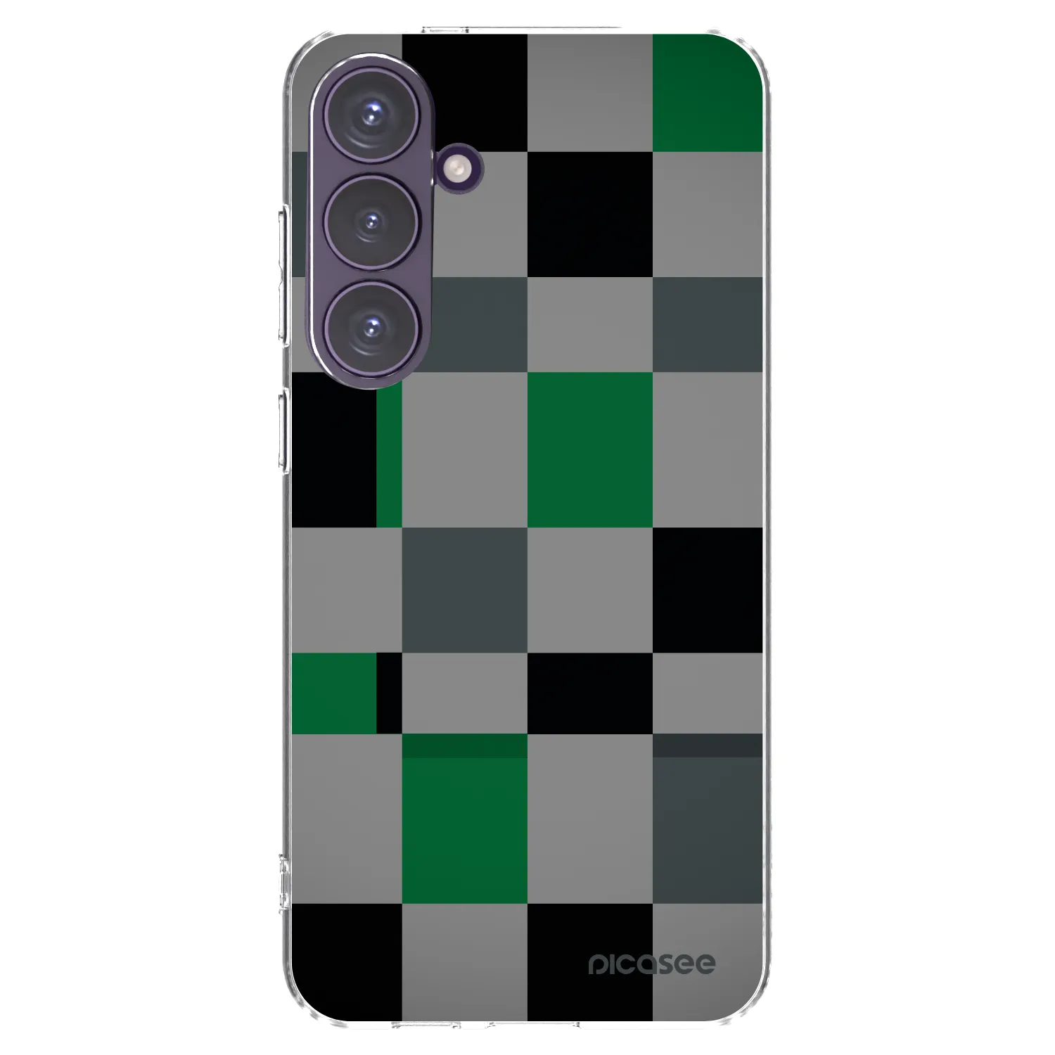 Picasee silikonski prozorni ovitek za Samsung Galaxy S24+ S926B 5G - Block Grid