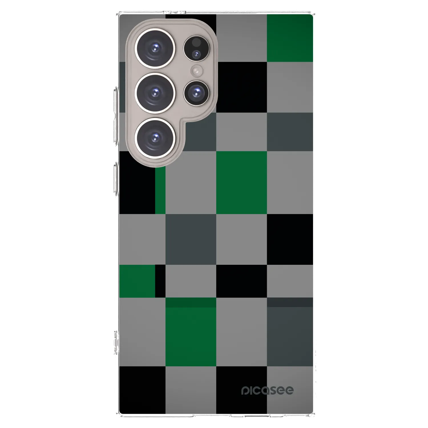 Picasee silikonski prozorni ovitek za Samsung Galaxy S24 Ultra S928B 5G - Block Grid