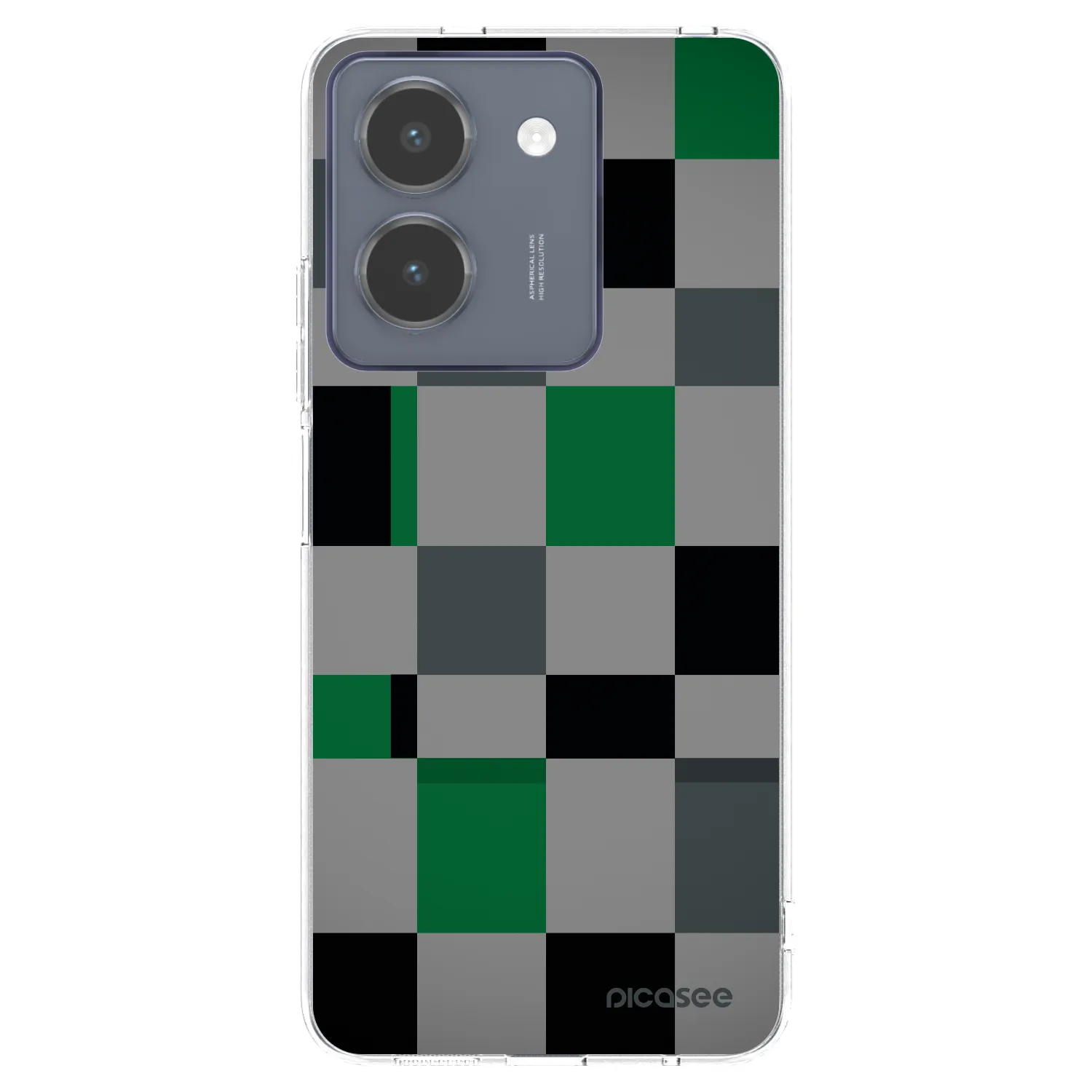 Picasee silikonski prozorni ovitek za Vivo Y36 4G - Block Grid