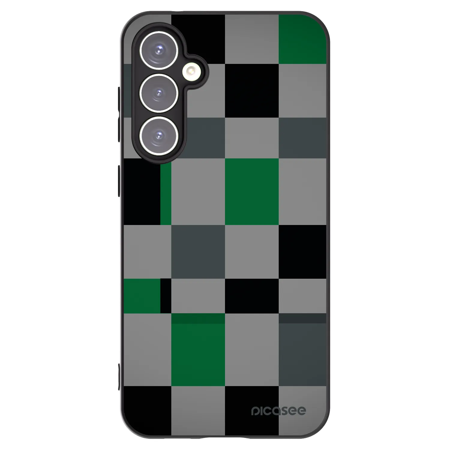 Picasee silikonski črni ovitek za Samsung Galaxy S23 FE S711B - Block Grid