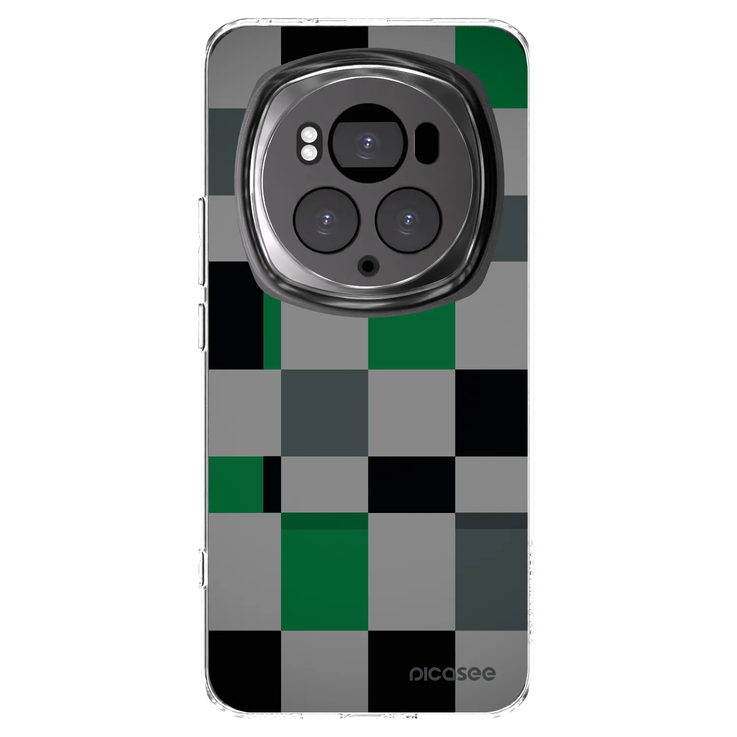 Picasee silikonski prozorni ovitek za Honor Magic6 Pro - Block Grid