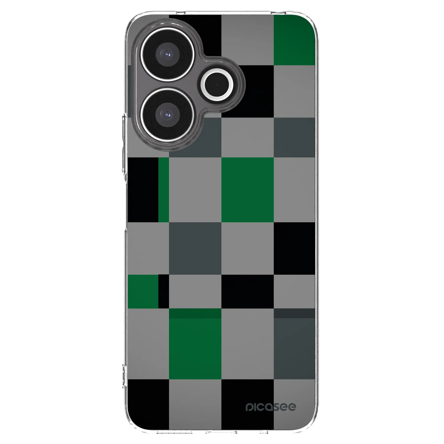 Picasee silikonski prozorni ovitek za Xiaomi Redmi 13 4G - Block Grid