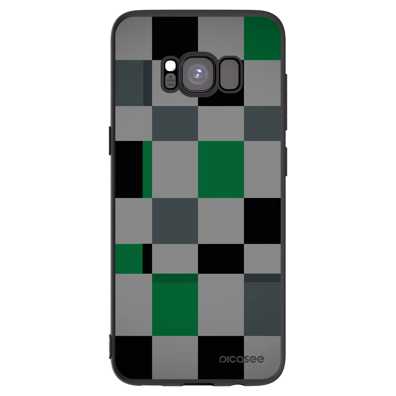 Picasee silikonski črni ovitek za Samsung Galaxy A73 5G - Block Grid