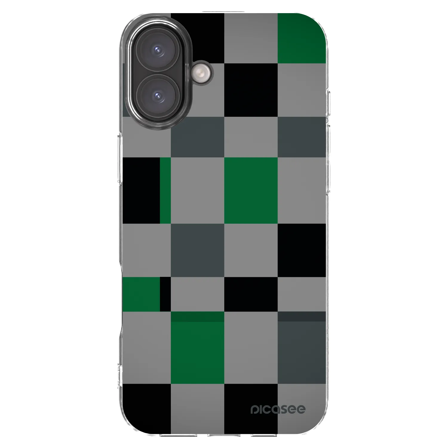 Picasee silikonski prozorni ovitek za Apple iPhone 16 Plus - Block Grid