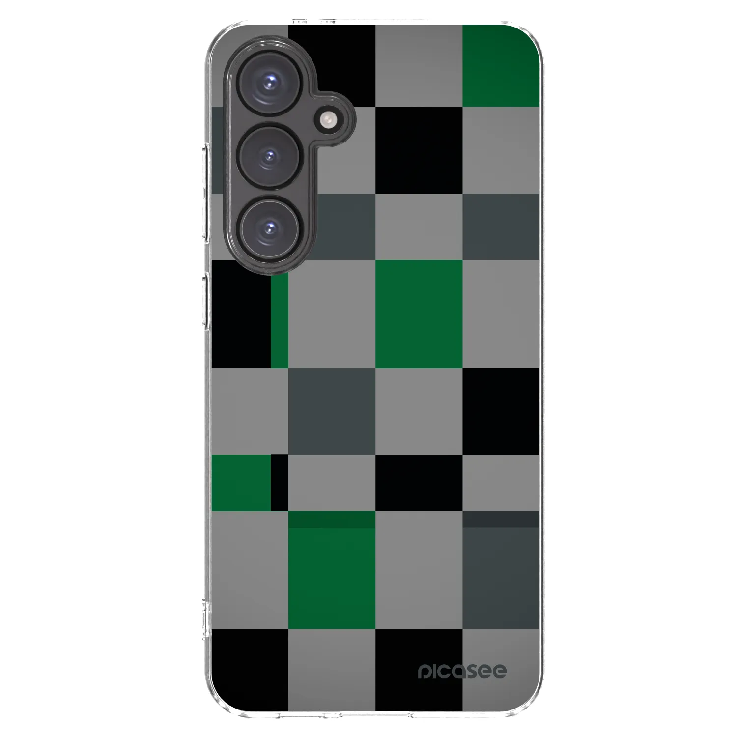 Picasee silikonski prozorni ovitek za Samsung Galaxy S24 FE S721B - Block Grid