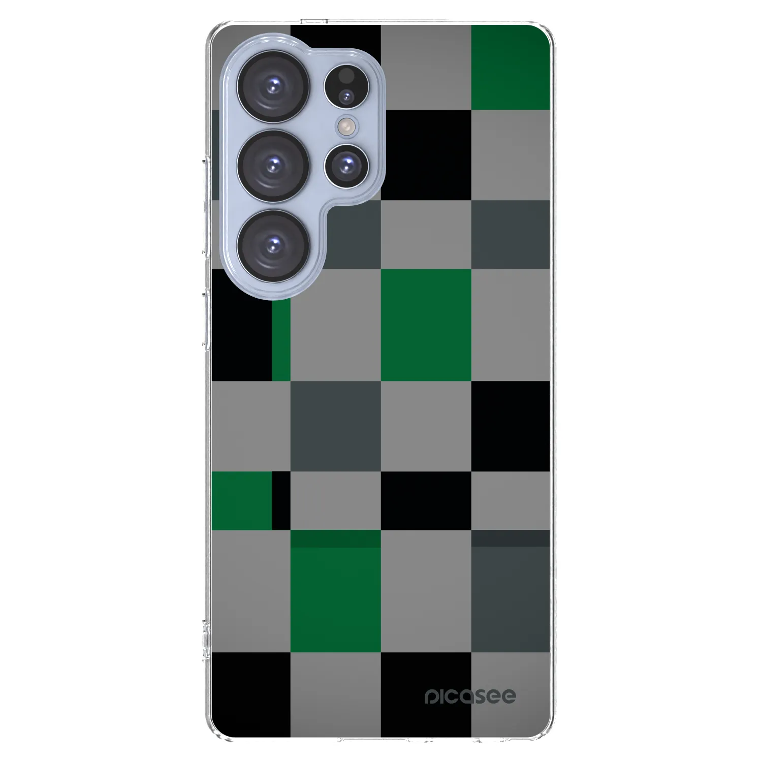 Picasee silikonski prozorni ovitek za Samsung Galaxy S25 Ultra 5G - Block Grid