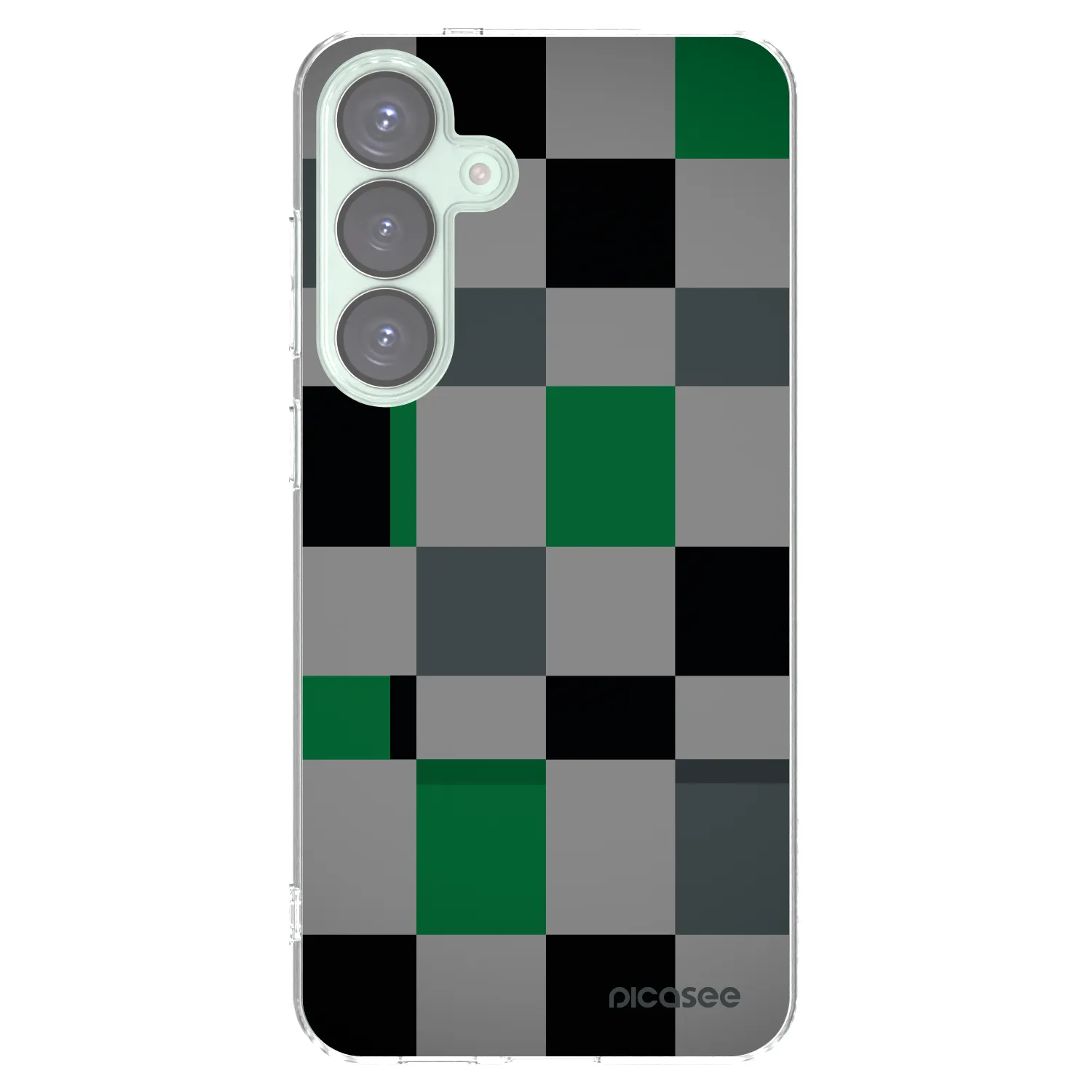 Picasee silikonski prozorni ovitek za Samsung Galaxy S25+ 5G - Block Grid