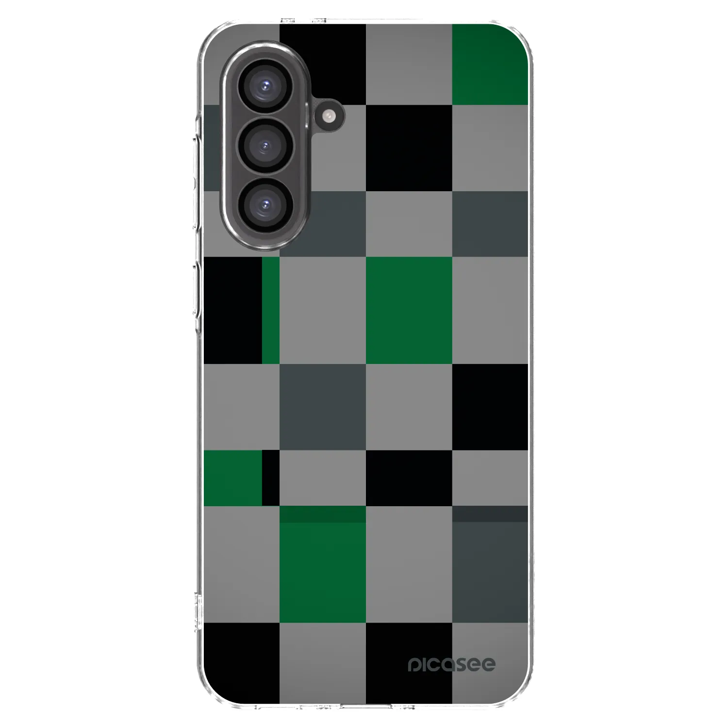 Picasee silikonski prozorni ovitek za Samsung Galaxy A36 5G - Block Grid