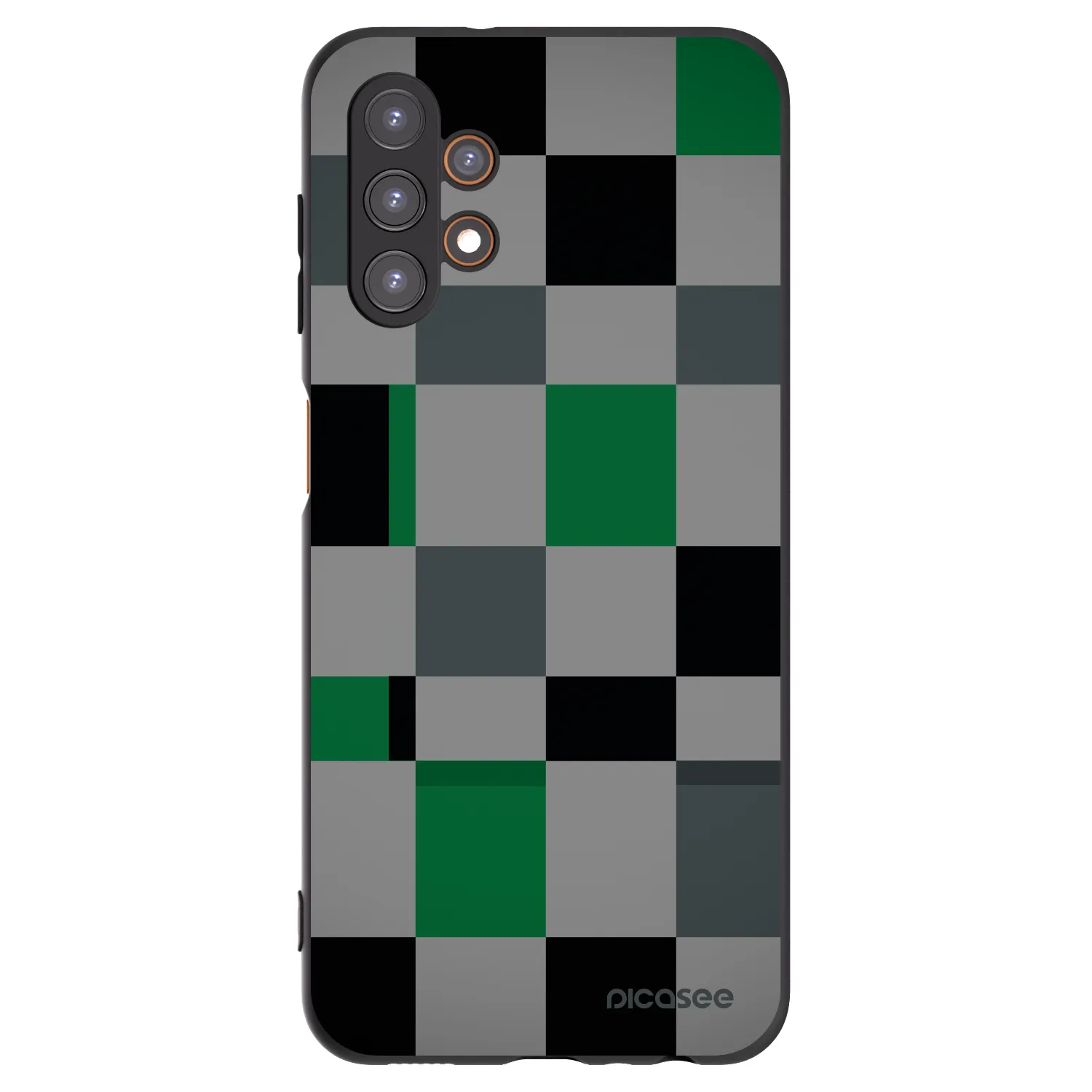 Picasee silikonski črni ovitek za Samsung Galaxy A13 5G - Block Grid