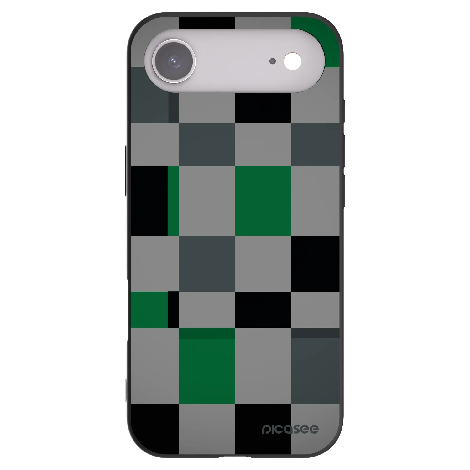 Picasee silikonski črni ovitek za Apple iPhone Air - Block Grid