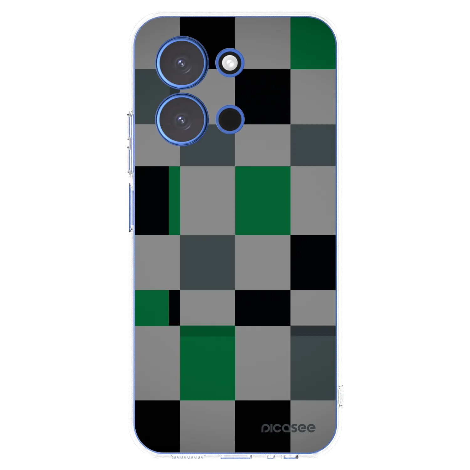 Picasee silikonski prozorni ovitek za Xiaomi Redmi 15C 4G - Block Grid