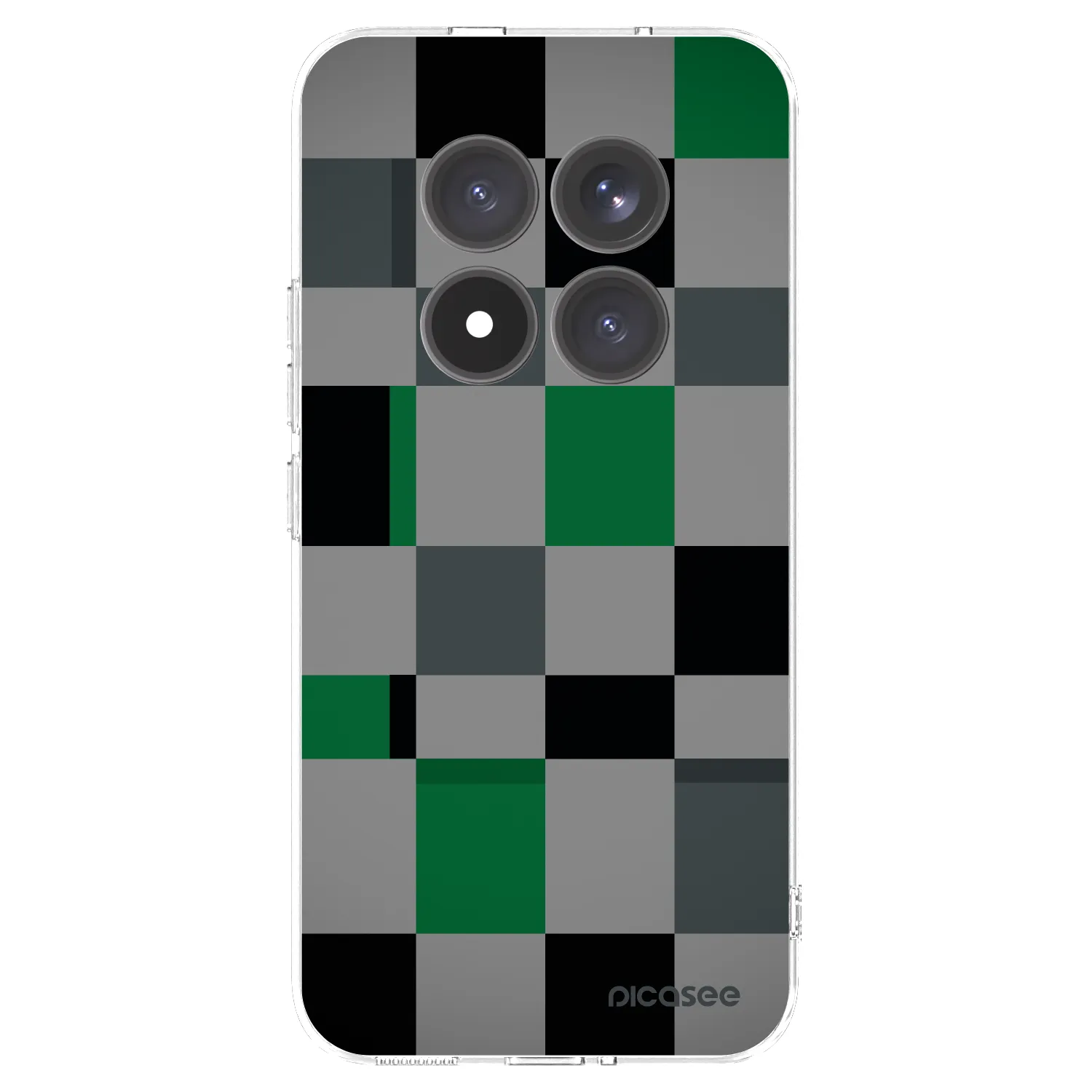 Picasee silikonski prozorni ovitek za Xiaomi Redmi Note 15 Pro+ - Block Grid