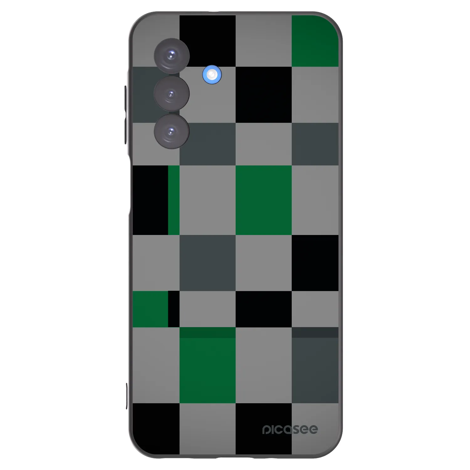 Picasee silikonski črni ovitek za Samsung Galaxy A17 5G - Block Grid