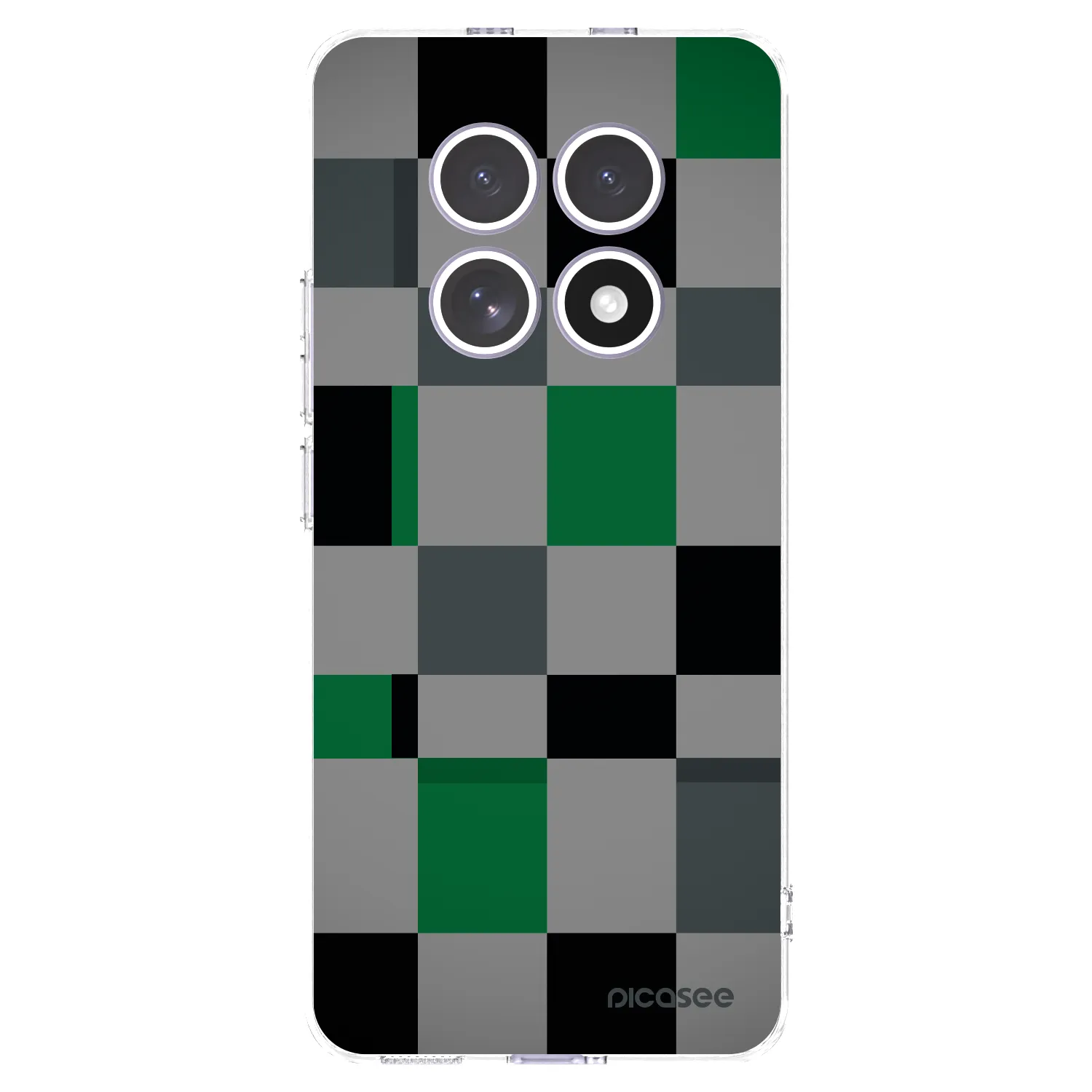 Picasee silikonski prozorni ovitek za Xiaomi Redmi Note 15 - Block Grid