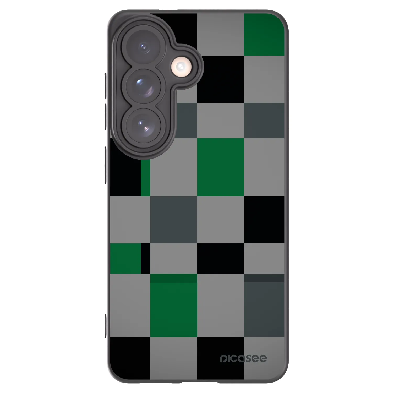 Picasee silikonski črni ovitek za Samsung Galaxy S26 - Block Grid