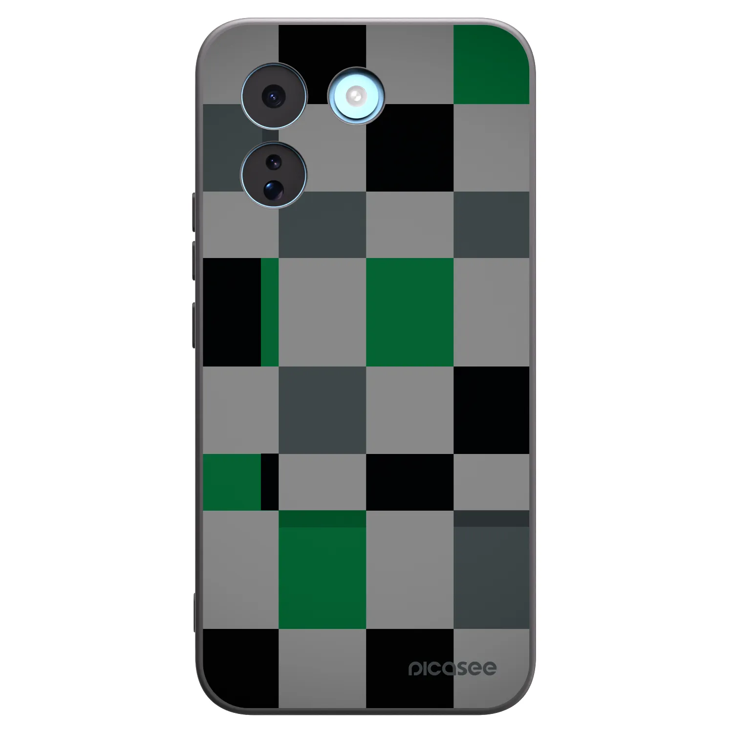 Picasee silikonski črni ovitek za Xiaomi Redmi Note 17 Pro MAX 5G - Block Grid