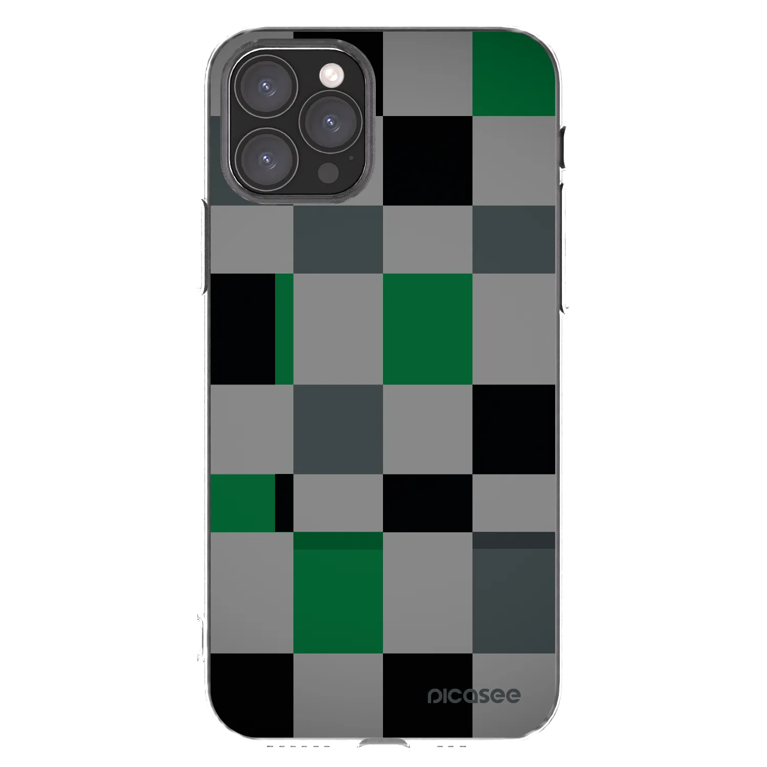 Picasee silikonski prozorni ovitek za Apple iPhone 11 Pro - Block Grid