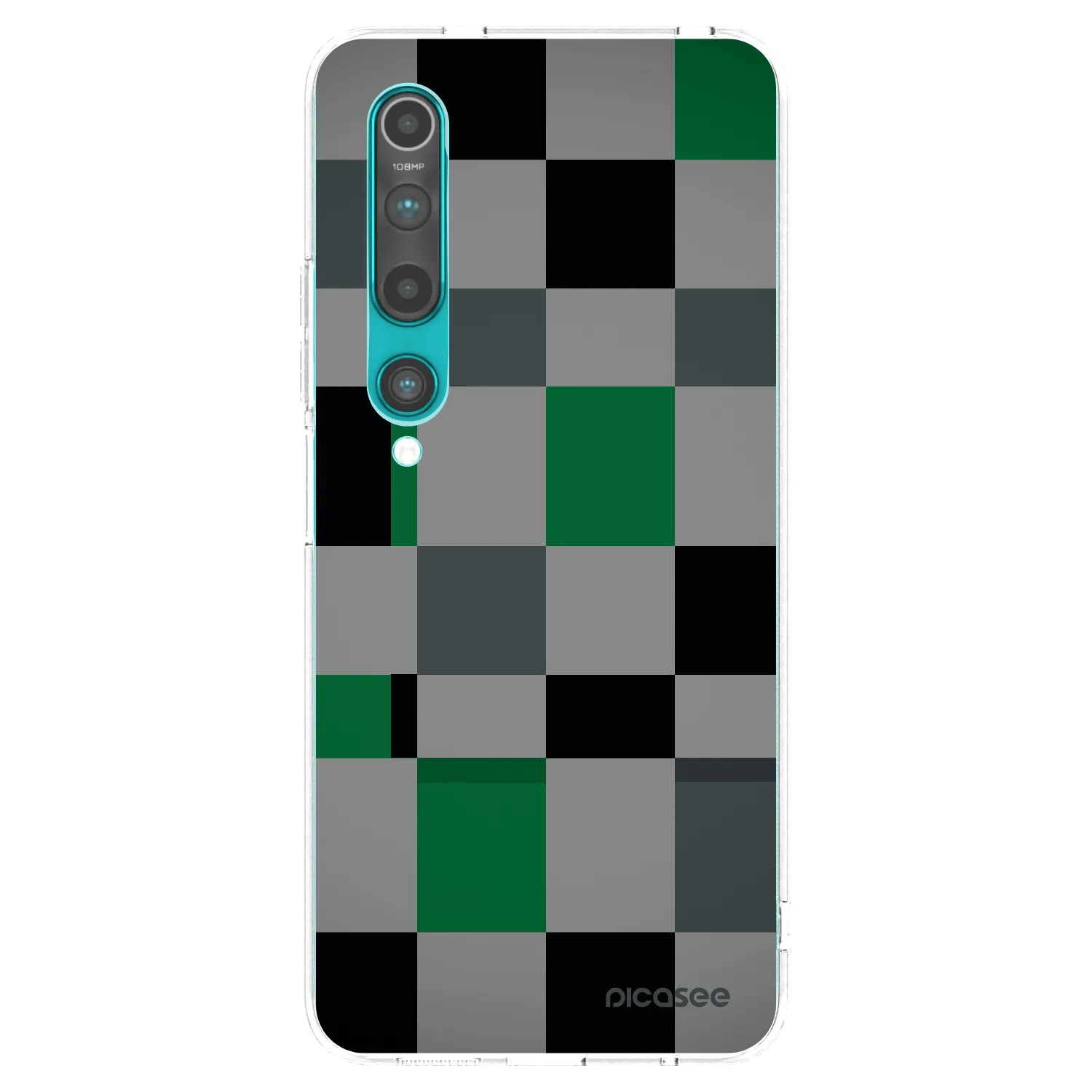 Picasee silikonski prozorni ovitek za Xiaomi Mi 10 - Block Grid