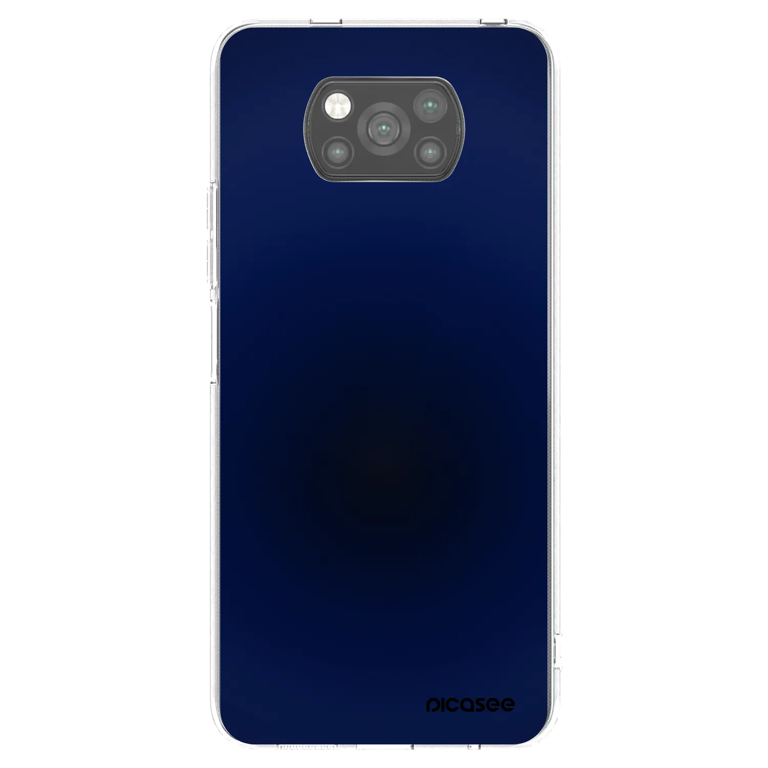 Picasee silikonski črni ovitek za Xiaomi Poco X3 - Deep Ocean