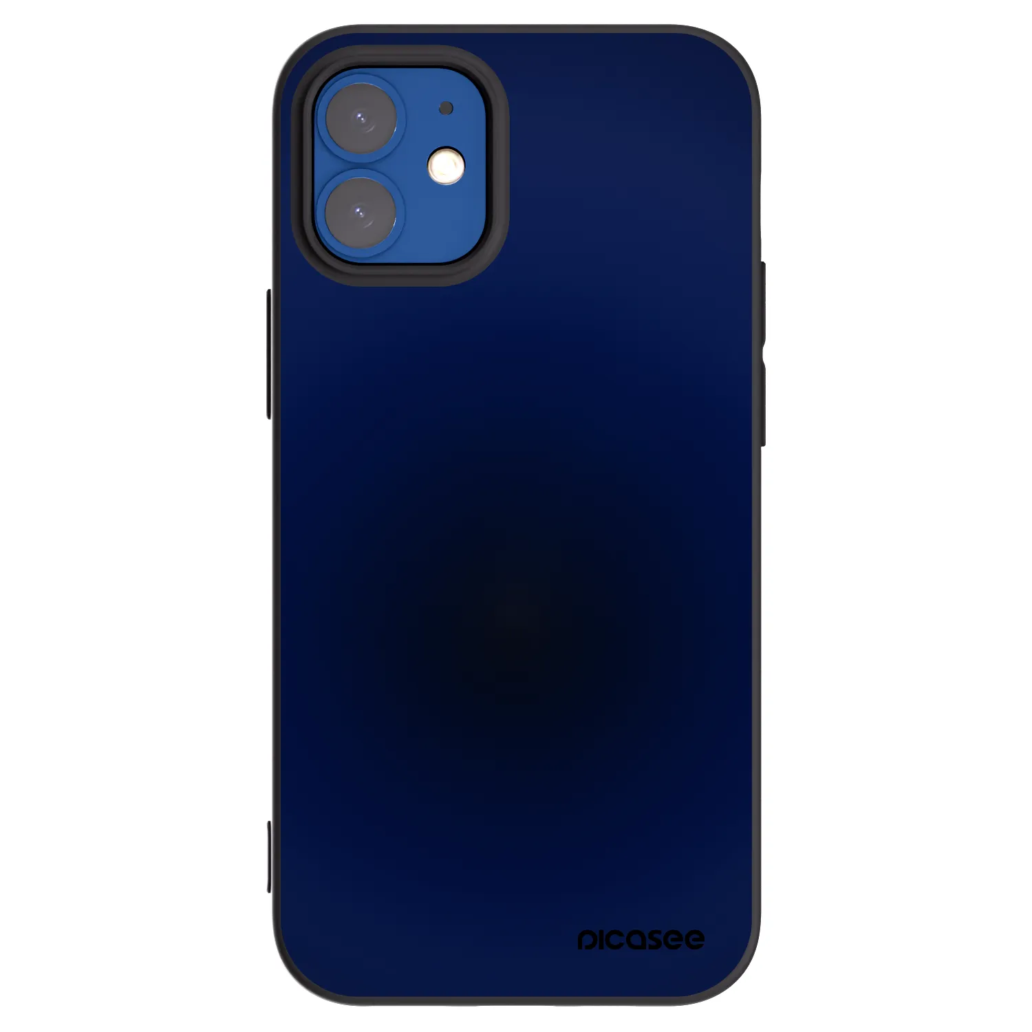 Picasee silikonski črni ovitek za Apple iPhone 12 mini - Deep Ocean
