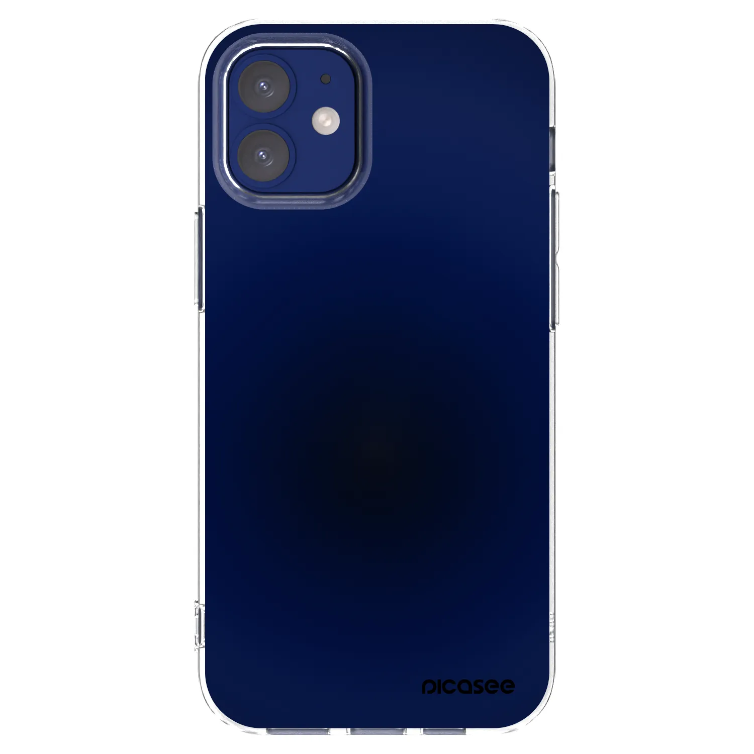 Picasee silikonski prozorni ovitek za Apple iPhone 12 mini - Deep Ocean