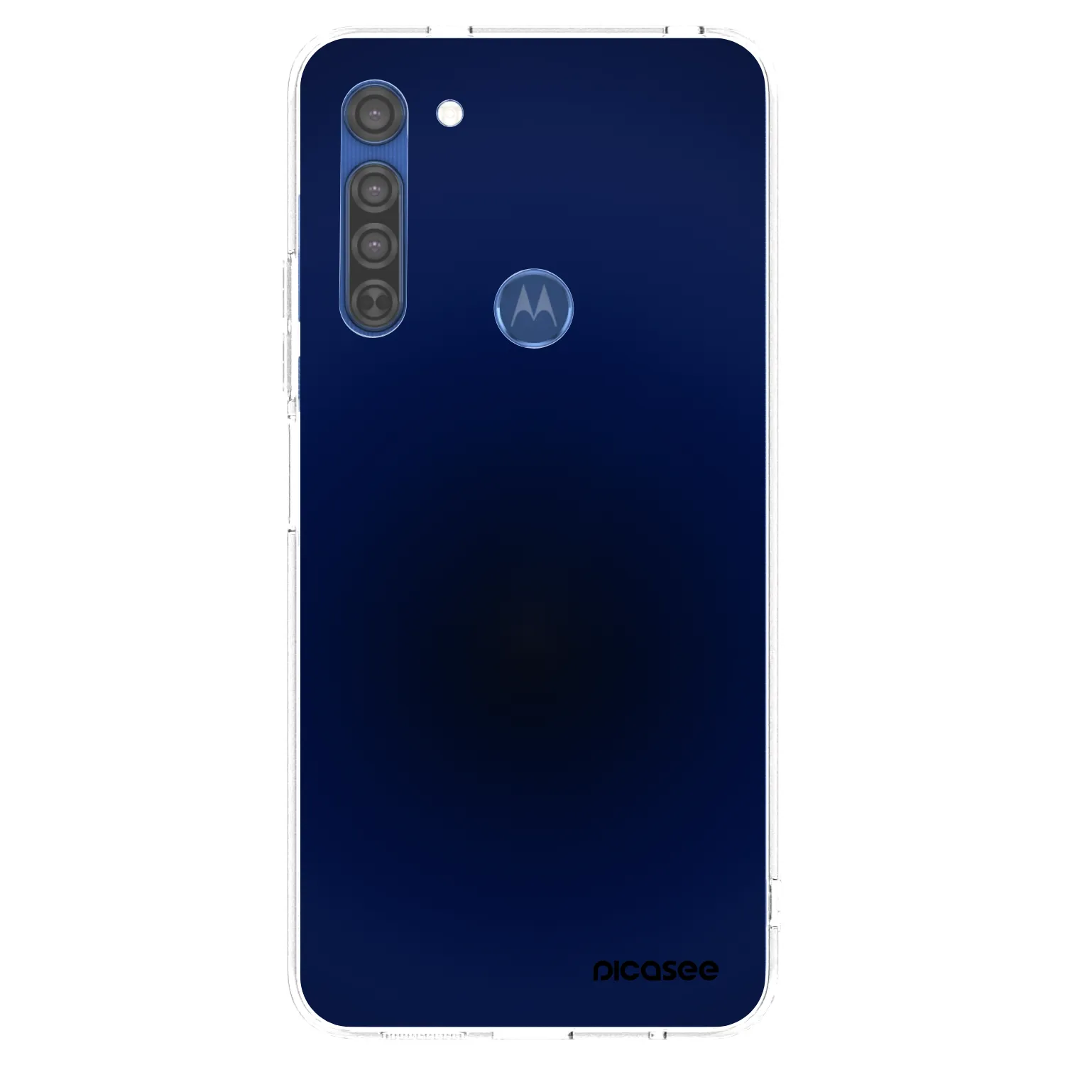 Picasee silikonski prozorni ovitek za Motorola Moto G8 - Deep Ocean