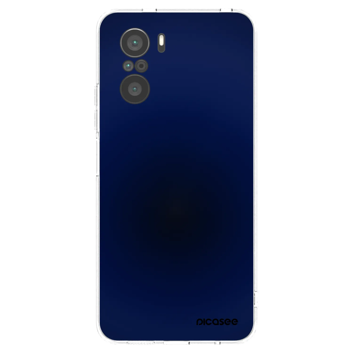 Picasee silikonski prozorni ovitek za Xiaomi Poco F3 - Deep Ocean