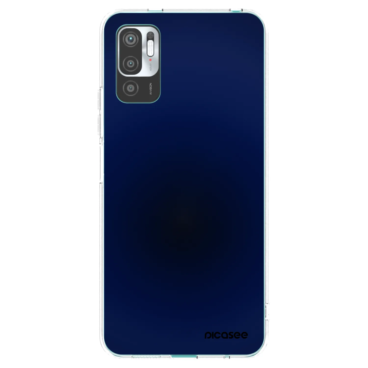 Picasee silikonski prozorni ovitek za Xiaomi Redmi Note 10 5G - Deep Ocean