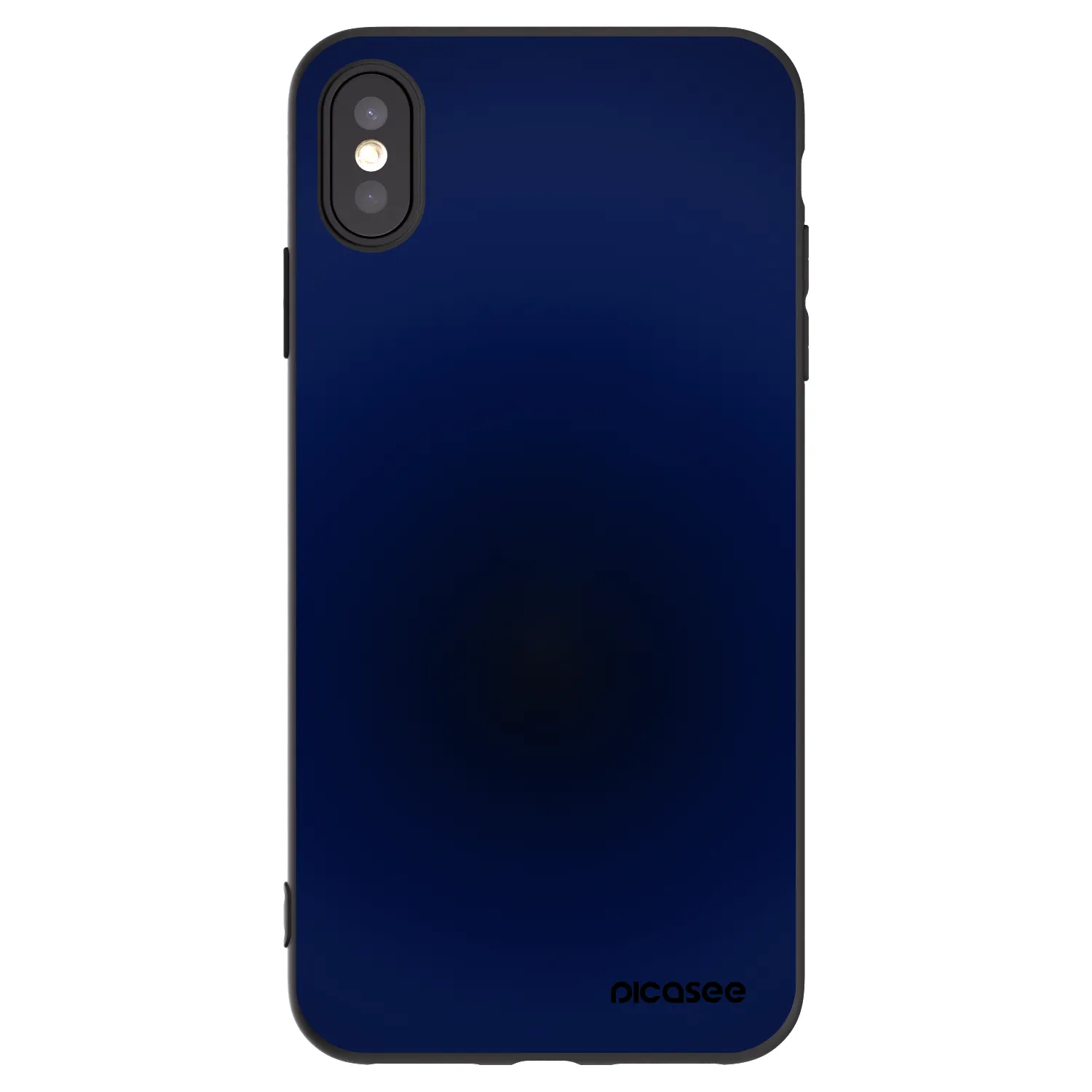 Picasee silikonski črni ovitek za Apple iPhone XS Max - Deep Ocean
