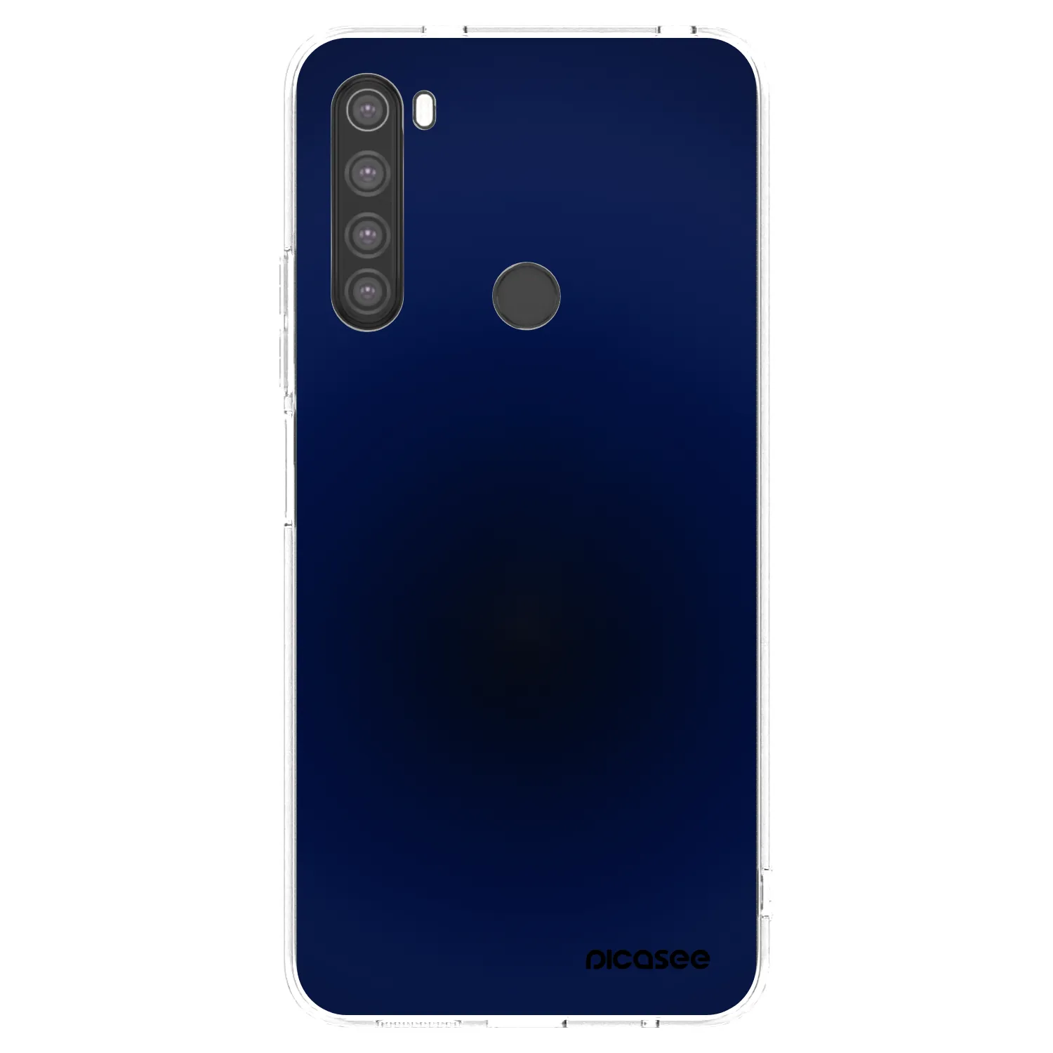 Picasee silikonski prozorni ovitek za Xiaomi Redmi Note 8 - Deep Ocean