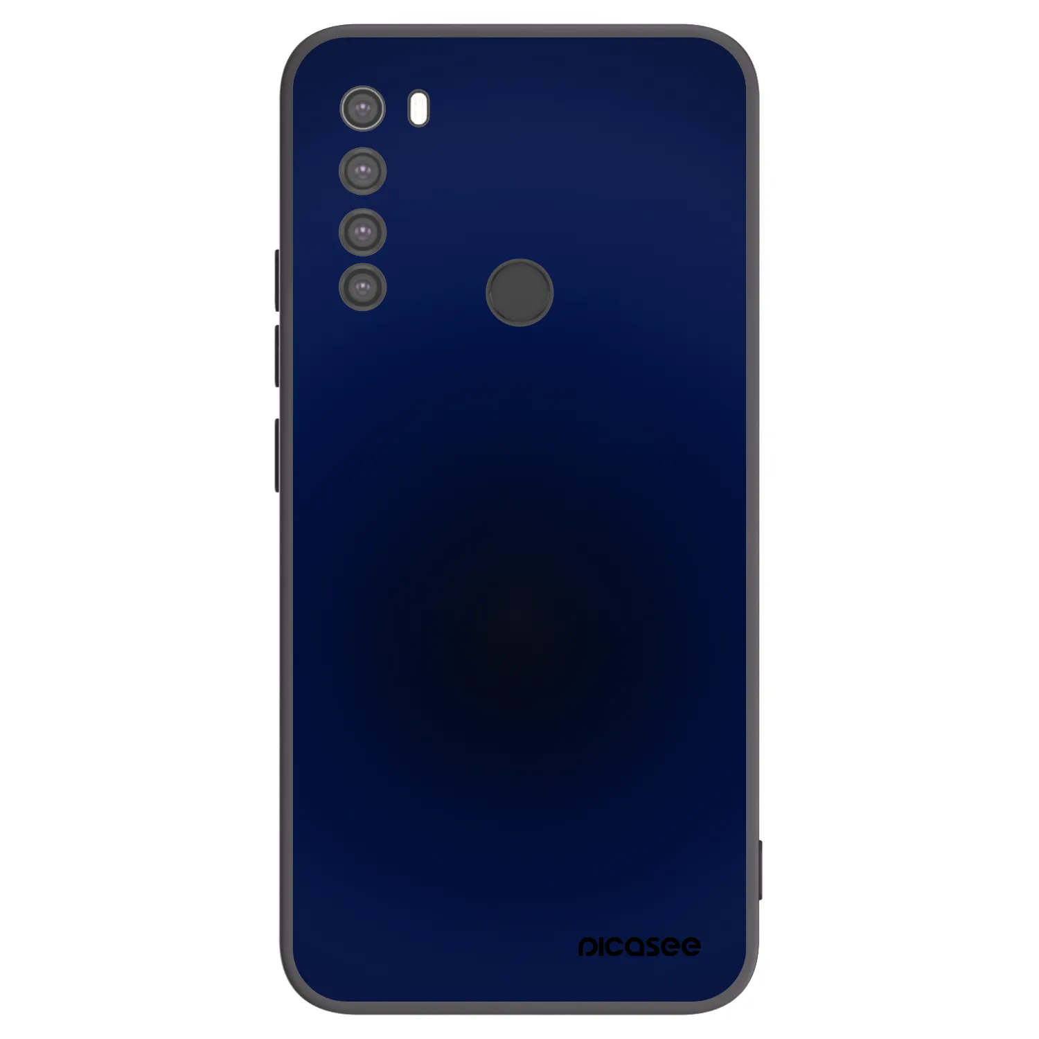 Picasee silikonski črni ovitek za Xiaomi Redmi Note 8 - Deep Ocean