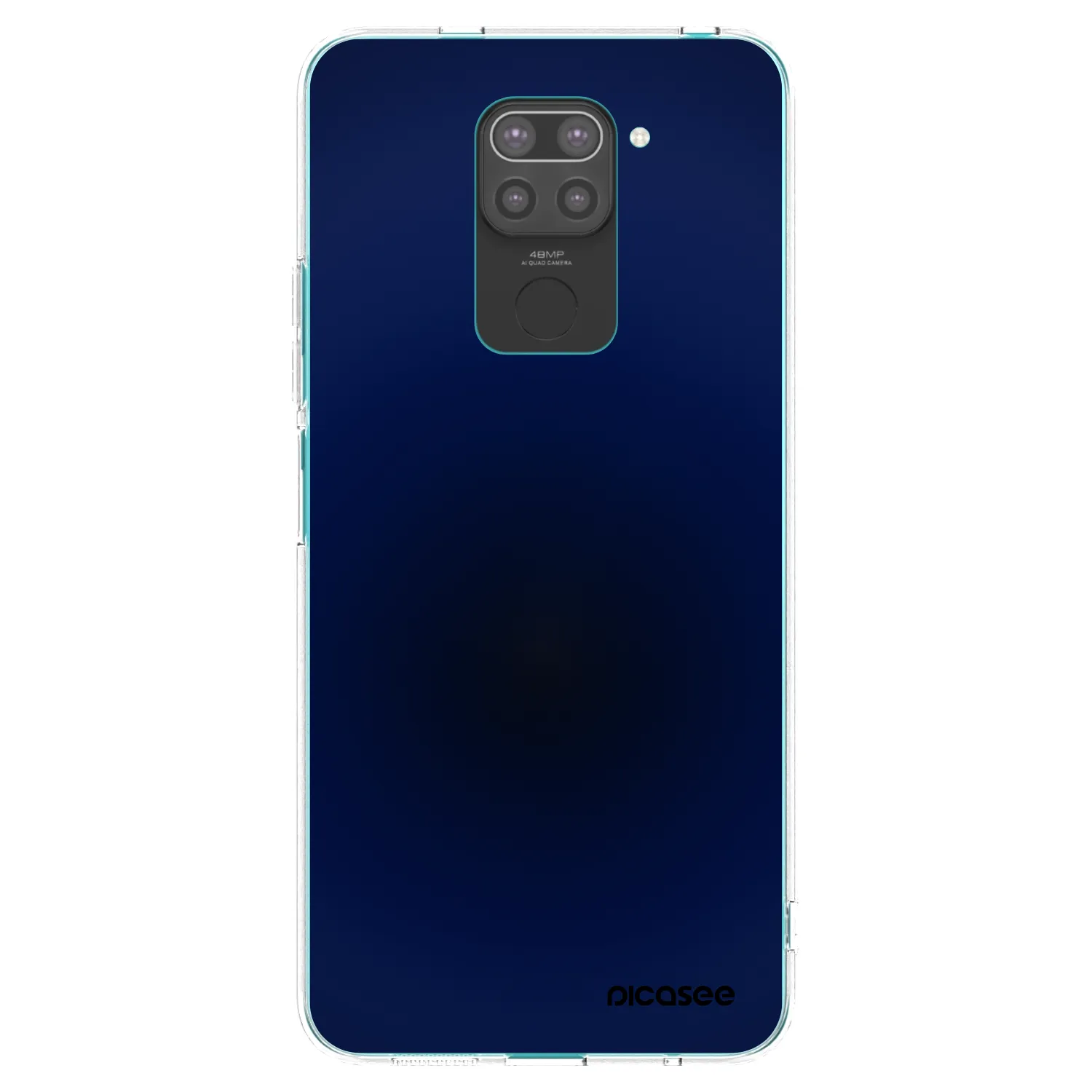 Picasee silikonski črni ovitek za Xiaomi Redmi Note 9 - Deep Ocean