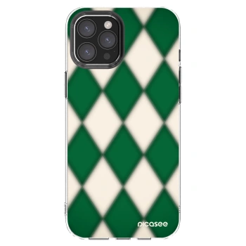 Picasee silikonski prozorni ovitek za Apple iPhone 12 Pro Max - Emerald Diamond
