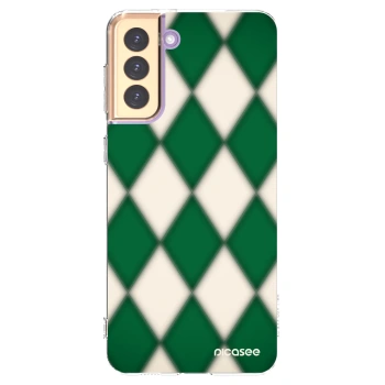 Picasee silikonski prozorni ovitek za Samsung Galaxy S21+ 5G G996F - Emerald Diamond