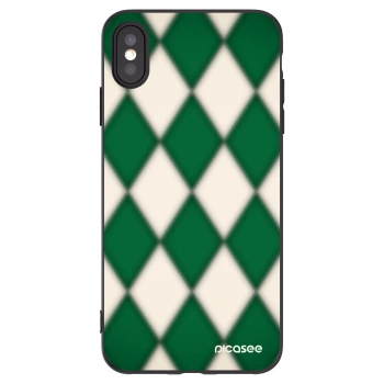 Picasee silikonski črni ovitek za Apple iPhone XS Max - Emerald Diamond