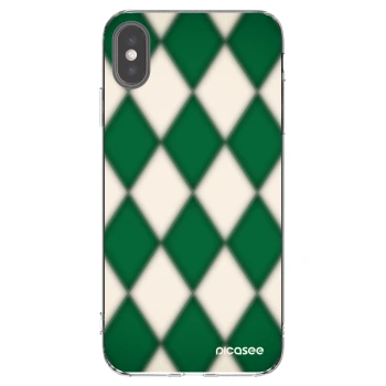Picasee silikonski prozorni ovitek za Apple iPhone XS Max - Emerald Diamond