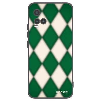 Picasee silikonski črni ovitek za Vivo Y33s - Emerald Diamond