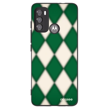 Picasee silikonski črni ovitek za Motorola Moto G60 - Emerald Diamond