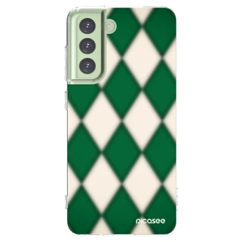 Picasee silikonski prozorni ovitek za Samsung Galaxy S21 FE 5G - Emerald Diamond