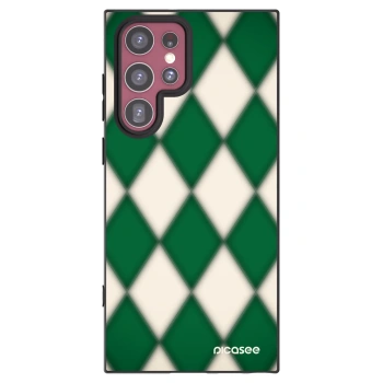Picasee silikonski črni ovitek za Samsung Galaxy S22 Ultra 5G - Emerald Diamond
