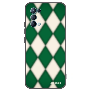 Picasee silikonski črni ovitek za OPPO Reno 5 5G - Emerald Diamond