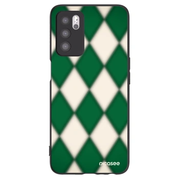 Picasee silikonski črni ovitek za OPPO A16s - Emerald Diamond
