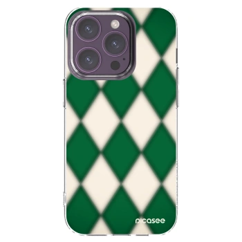 Picasee silikonski prozorni ovitek za Apple iPhone 14 Pro - Emerald Diamond