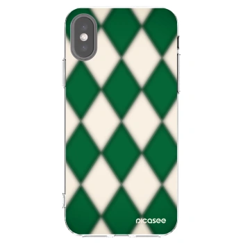 Picasee silikonski prozorni ovitek za Apple iPhone X/XS - Emerald Diamond