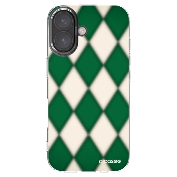 Picasee silikonski prozorni ovitek za Apple iPhone 16 - Emerald Diamond