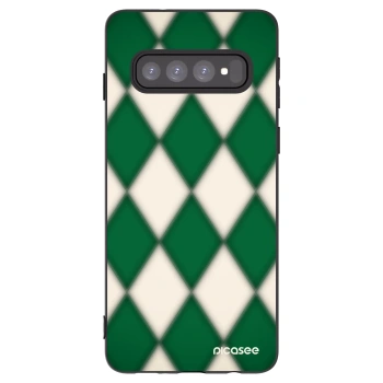 Picasee silikonski črni ovitek za Samsung Galaxy S10 G973 - Emerald Diamond
